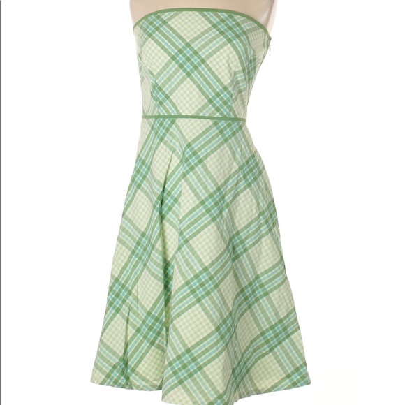 Ann Taylor Dresses & Skirts - Ann Taylor Loft green plaid dress size10